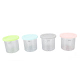 4Pcs Plastic Ice Cream Cans Replacement for Ninja NC299AMZ NC300s Series Creami Ice Cream Makers