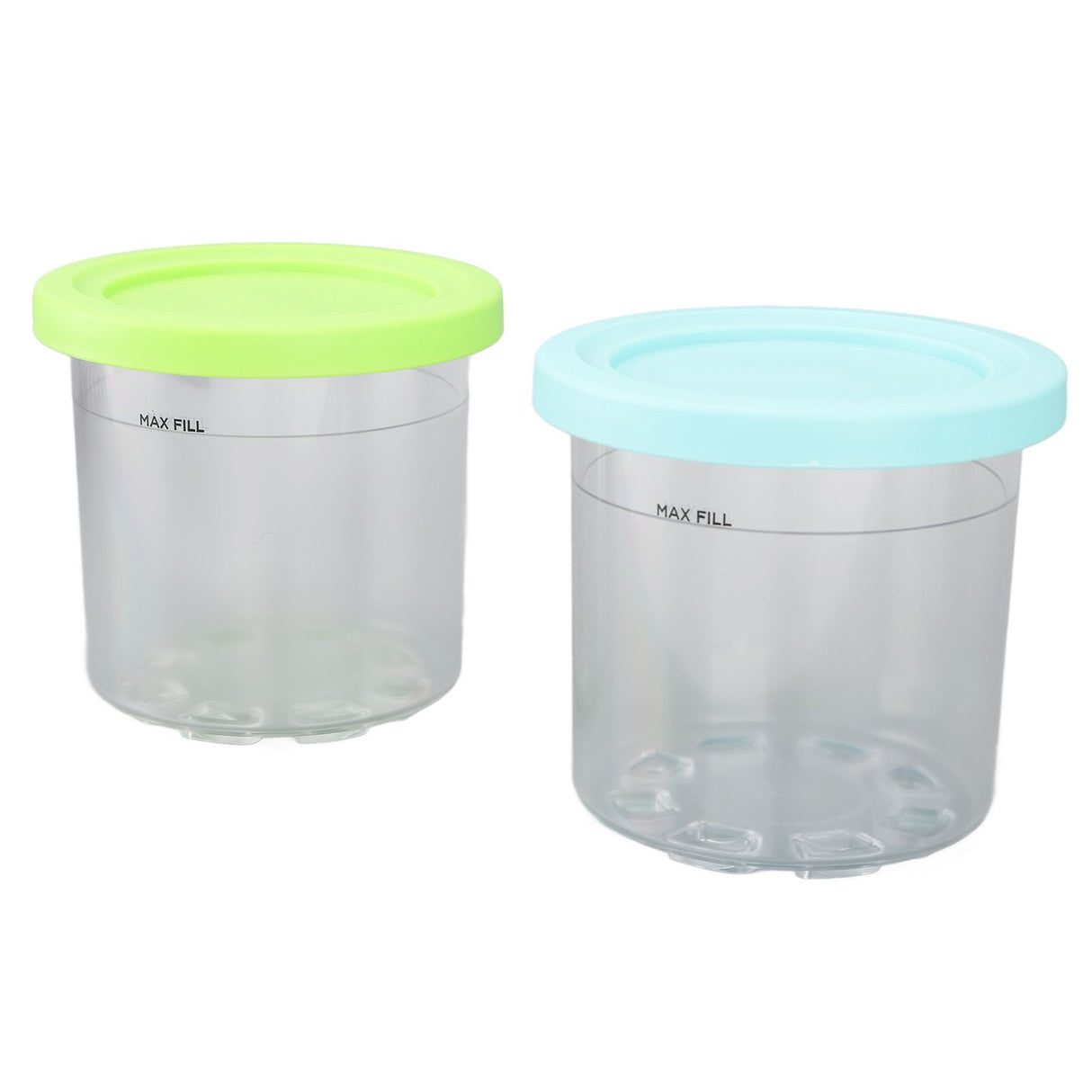2PCS Ice Cream Pints Cup 600ml Ice Cream Container Storage Jar for Ninja NC299AMZ NC300s Blue and Green