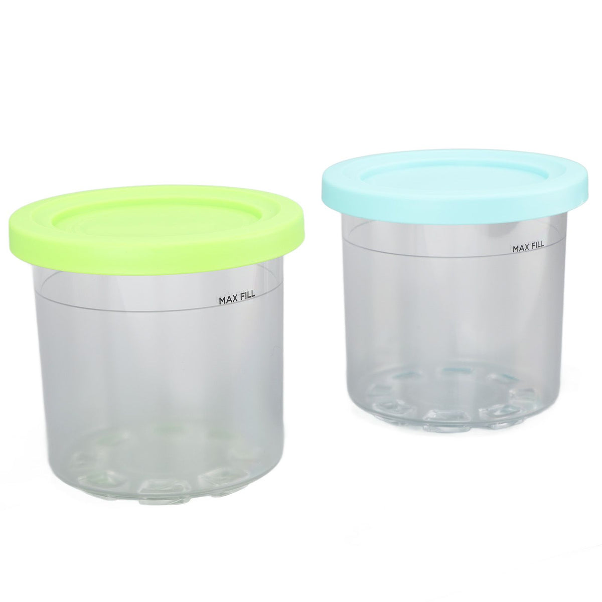 2PCS Ice Cream Pints Cup 600ml Ice Cream Container Storage Jar for Ninja NC299AMZ NC300s Blue and Green