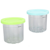2PCS Ice Cream Pints Cup 600ml Ice Cream Container Storage Jar for Ninja NC299AMZ NC300s Blue and Green
