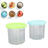 2PCS Ice Cream Pints Cup 600ml Ice Cream Container Storage Jar for Ninja NC299AMZ NC300s Blue and Green - Extra Image