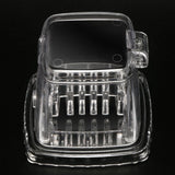 Portable Ice Crusher 1.25L Hand Cranked DIY Manual Shaved Ice Chopper Machine for Home Outdoor Camping Use Transparent - Extra Image