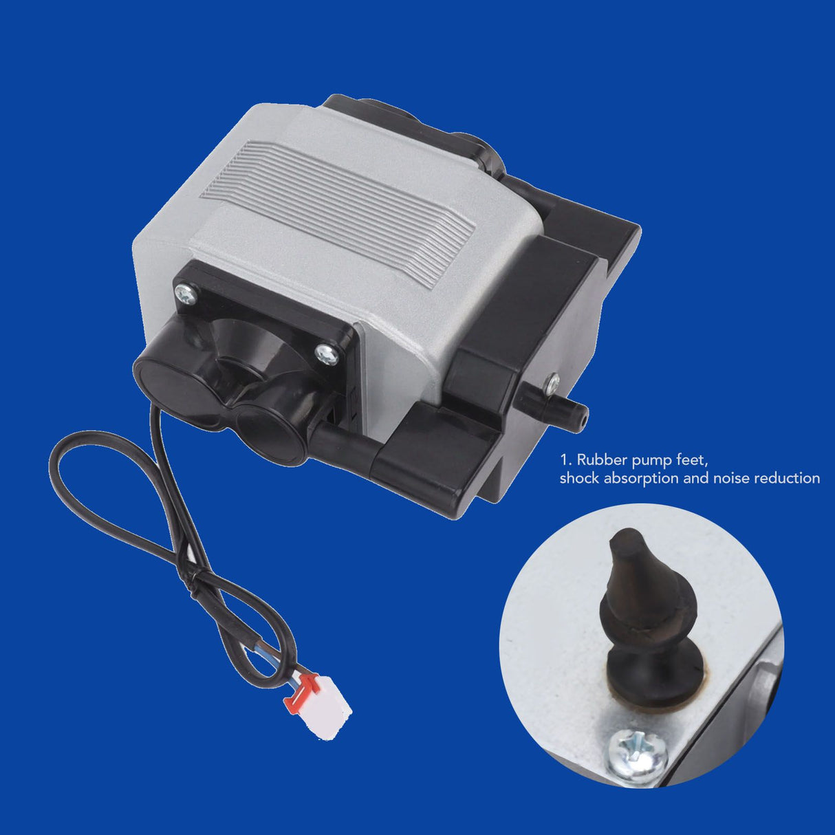 Fish Compressor Pump 16W Strong Flow Silent Operation Aquarium Fish Tank Hydroponic Oxygen Pump