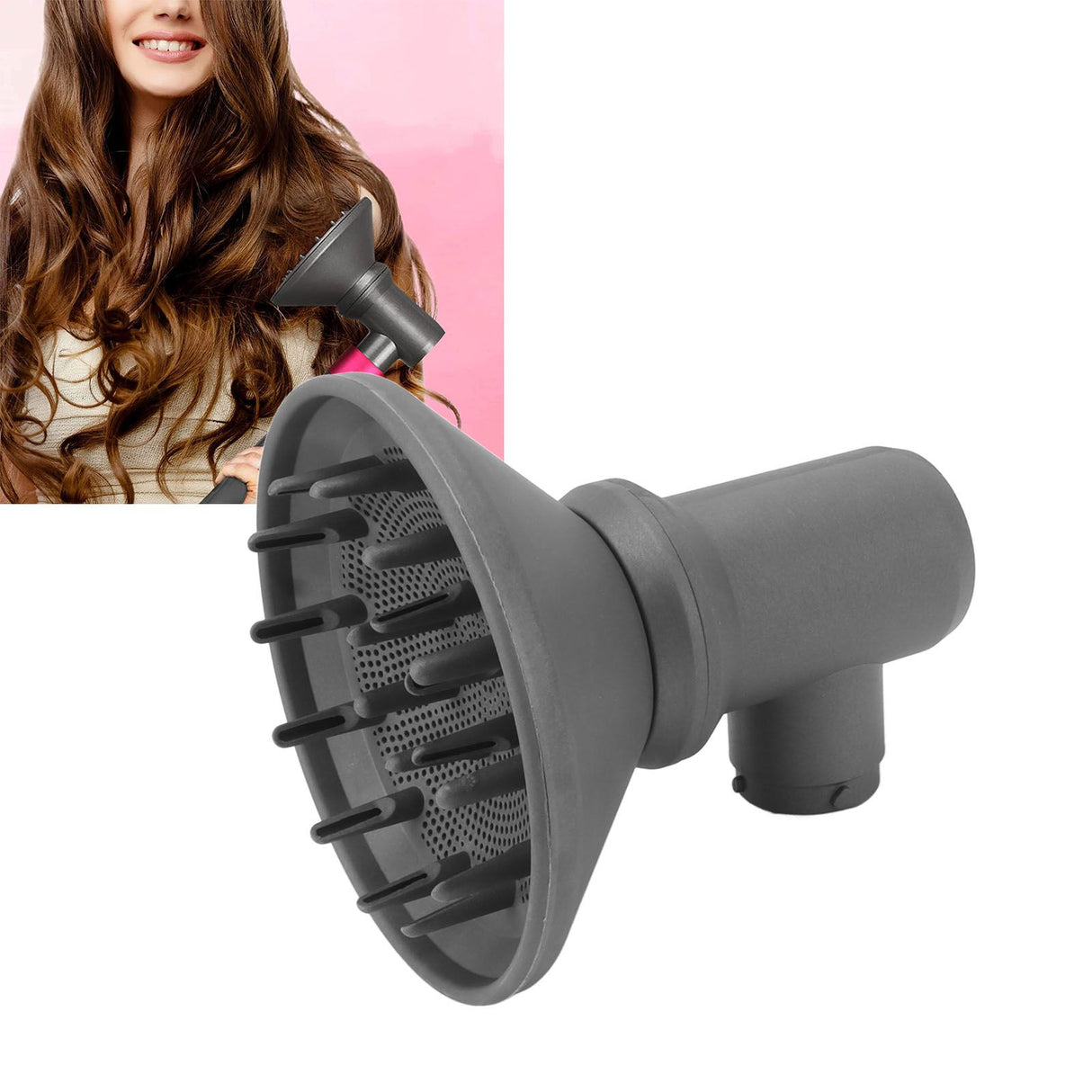Hair Dryer Diffuser Universal Frizz Free Accessory Curly Hair Dryer Diffuser with Adaptor for HD03/08