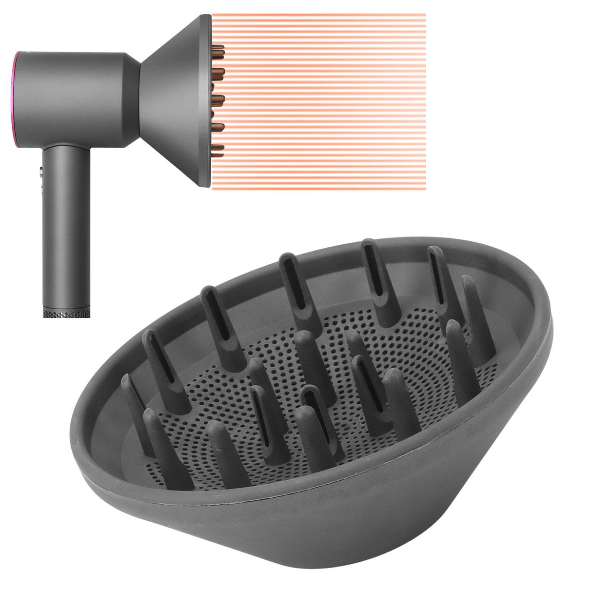 Hair Diffuser Professional Universal Quick Blow Dry Hair Dryer Air Nozzle Attachment