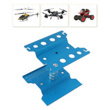 RC Car Work Stand Aluminum Repair Workstation Model Repair Table With Accurate Scale 360 Degree Rotation Blue