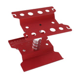 RC Car Work Stand Aluminum Repair Workstation Model Repair Table With Accurate Scale 360 Degree Rotation Red