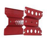RC Car Work Stand Aluminum Repair Workstation Model Repair Table With Accurate Scale 360 Degree Rotation Red - Extra Image