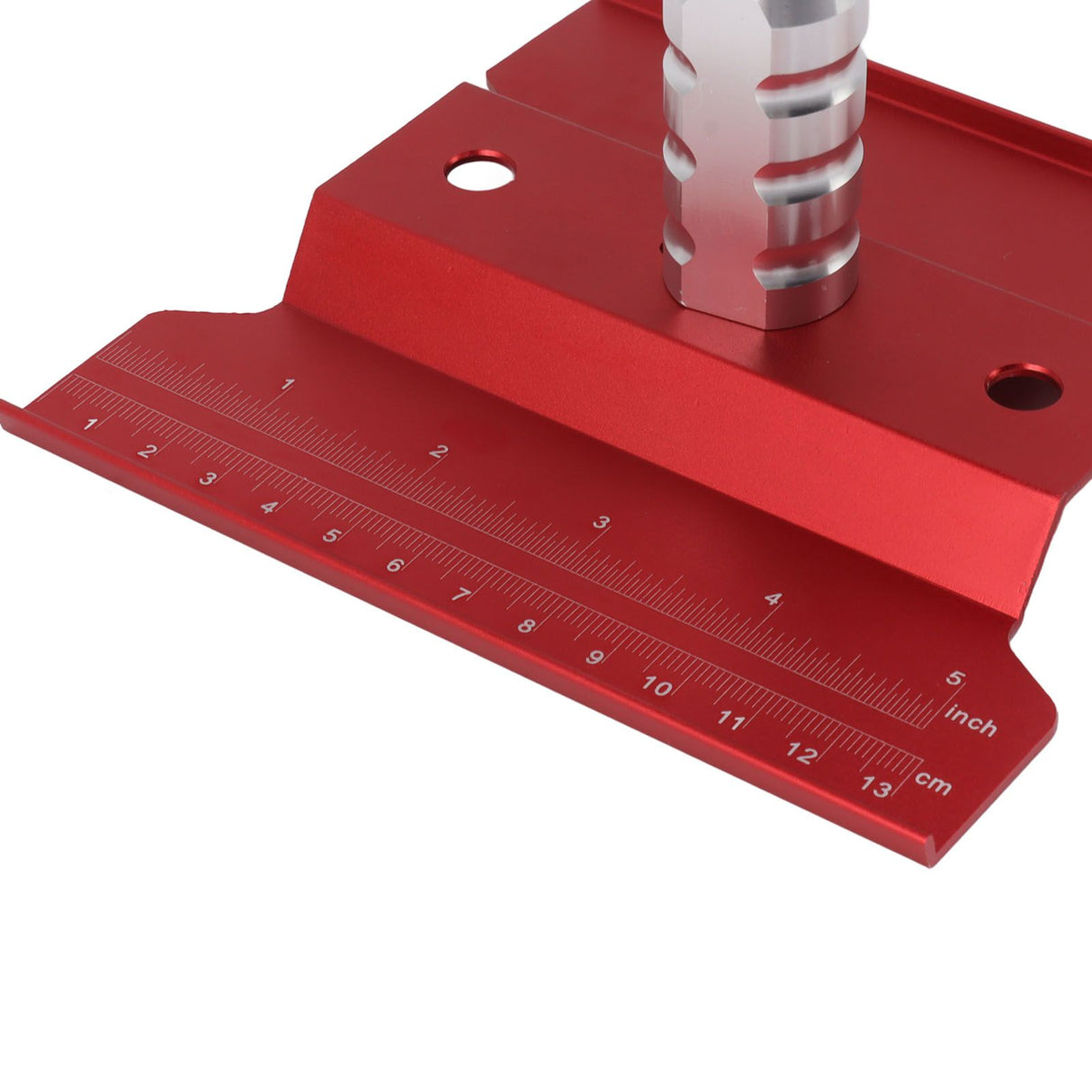 RC Car Work Stand Aluminum Repair Workstation Model Repair Table With Accurate Scale 360 Degree Rotation Red
