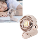 Foldable Mini Fan Cute Lightweight 900mAh Adjustable Low Noise Handheld Fan for Summer Pink
