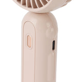 Foldable Mini Fan Cute Lightweight 900mAh Adjustable Low Noise Handheld Fan for Summer Pink - Extra Image