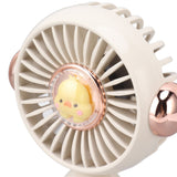 Foldable Mini Fan Cute Lightweight 900mAh Adjustable Low Noise Handheld Fan for Summer White - Extra Image