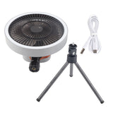 Portable USB Rechargeable Tripod Fan Outdoor Camping Tripod Fan for Outdoor Camping Tent Gray - 45-Degree Angle
