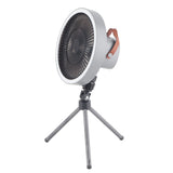 Portable USB Rechargeable Tripod Fan Outdoor Camping Tripod Fan for Outdoor Camping Tent Gray - Low Angle