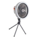 Portable USB Rechargeable Tripod Fan Outdoor Camping Tripod Fan for Outdoor Camping Tent Gray - Extra Image
