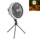 Portable USB Rechargeable Tripod Fan Outdoor Camping Tripod Fan for Outdoor Camping Tent Gray - Extra Image