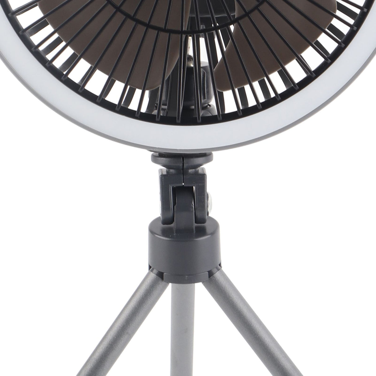 Portable USB Rechargeable Tripod Fan Outdoor Camping Tripod Fan for Outdoor Camping Tent Gray