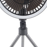 Portable USB Rechargeable Tripod Fan Outdoor Camping Tripod Fan for Outdoor Camping Tent Gray - Extra Image