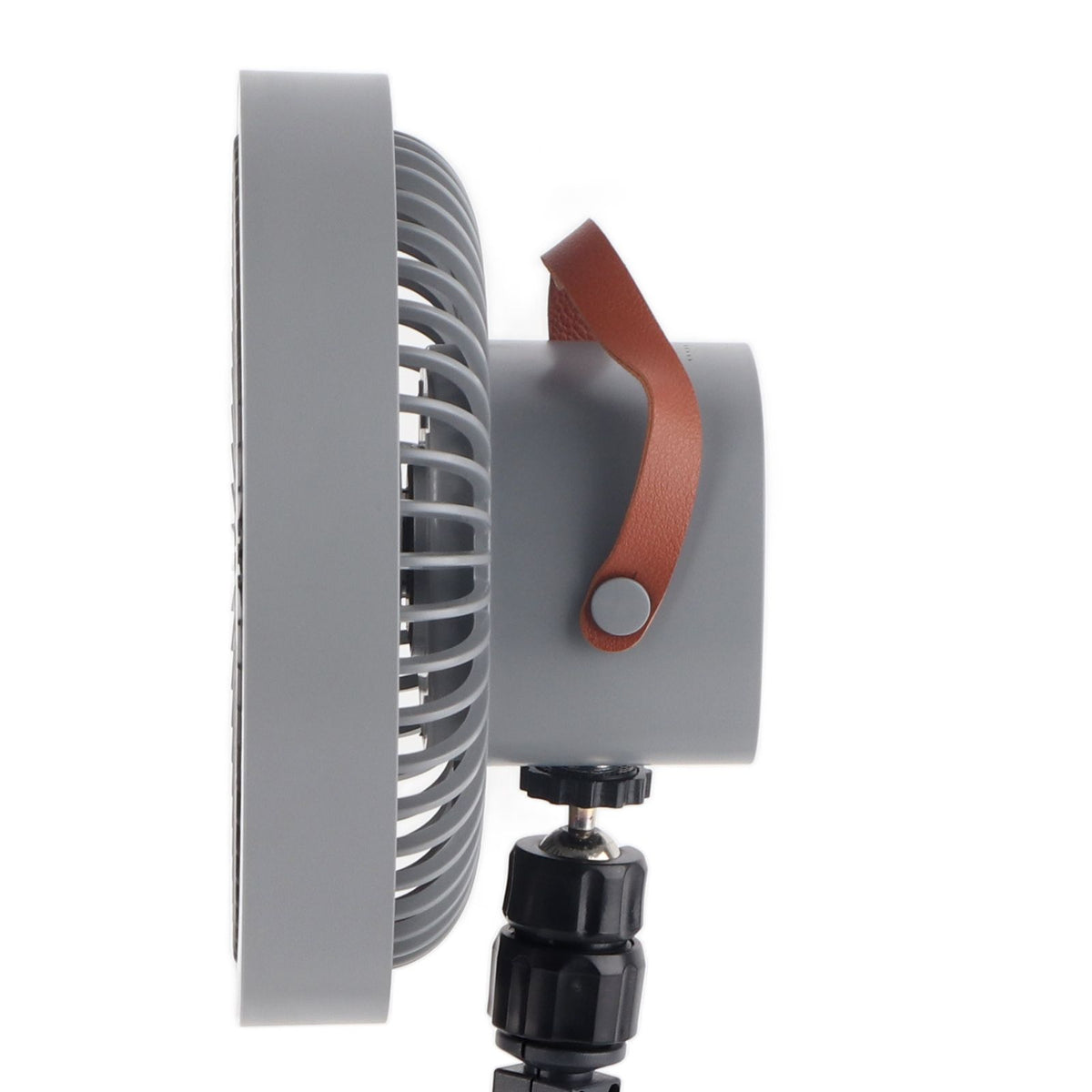 Portable USB Rechargeable Tripod Fan Outdoor Camping Tripod Fan for Outdoor Camping Tent Gray