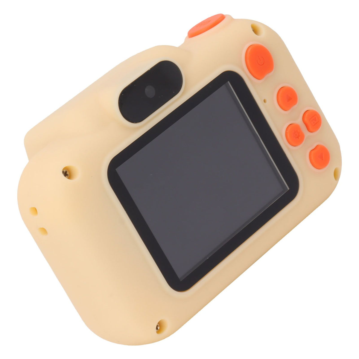 Kids Digital Camera with 32G Card High Definition Dual Lens 1080P 8X Zoom USB Rechargeable for Children Beige