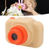 Kids Digital Camera with 32G Card High Definition Dual Lens 1080P 8X Zoom USB Rechargeable for Children Beige
