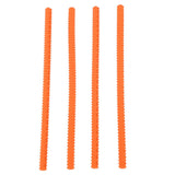 4PCS Oven Rack Protector Heat Resistant Silicone Edge Liner Cover Oven Accessories for Kitchen Restaurant Orange