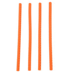 4PCS Oven Rack Protector Heat Resistant Silicone Edge Liner Cover Oven Accessories for Kitchen Restaurant Orange
