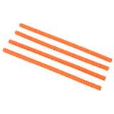 4PCS Oven Rack Protector Heat Resistant Silicone Edge Liner Cover Oven Accessories for Kitchen Restaurant Orange
