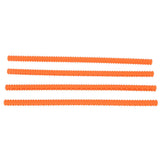4PCS Oven Rack Protector Heat Resistant Silicone Edge Liner Cover Oven Accessories for Kitchen Restaurant Orange - 45-Degree Angle