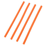 4PCS Oven Rack Protector Heat Resistant Silicone Edge Liner Cover Oven Accessories for Kitchen Restaurant Orange