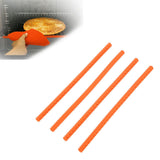 4PCS Oven Rack Protector Heat Resistant Silicone Edge Liner Cover Oven Accessories for Kitchen Restaurant Orange - Extra Image