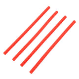 4PCS Oven Rack Protector Heat Resistant Silicone Edge Liner Cover Oven Accessories for Kitchen Restaurant Red - Front View