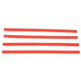 4PCS Oven Rack Protector Heat Resistant Silicone Edge Liner Cover Oven Accessories for Kitchen Restaurant Red - Rear View