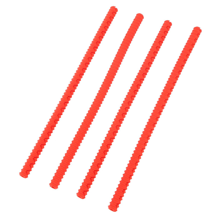 4PCS Oven Rack Protector Heat Resistant Silicone Edge Liner Cover Oven Accessories for Kitchen Restaurant Red