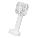 Hand Held Misting Fan Portable Battery Operated USB Rechargeable Quiet Spray Cooling Fan for Travel Outdoors White