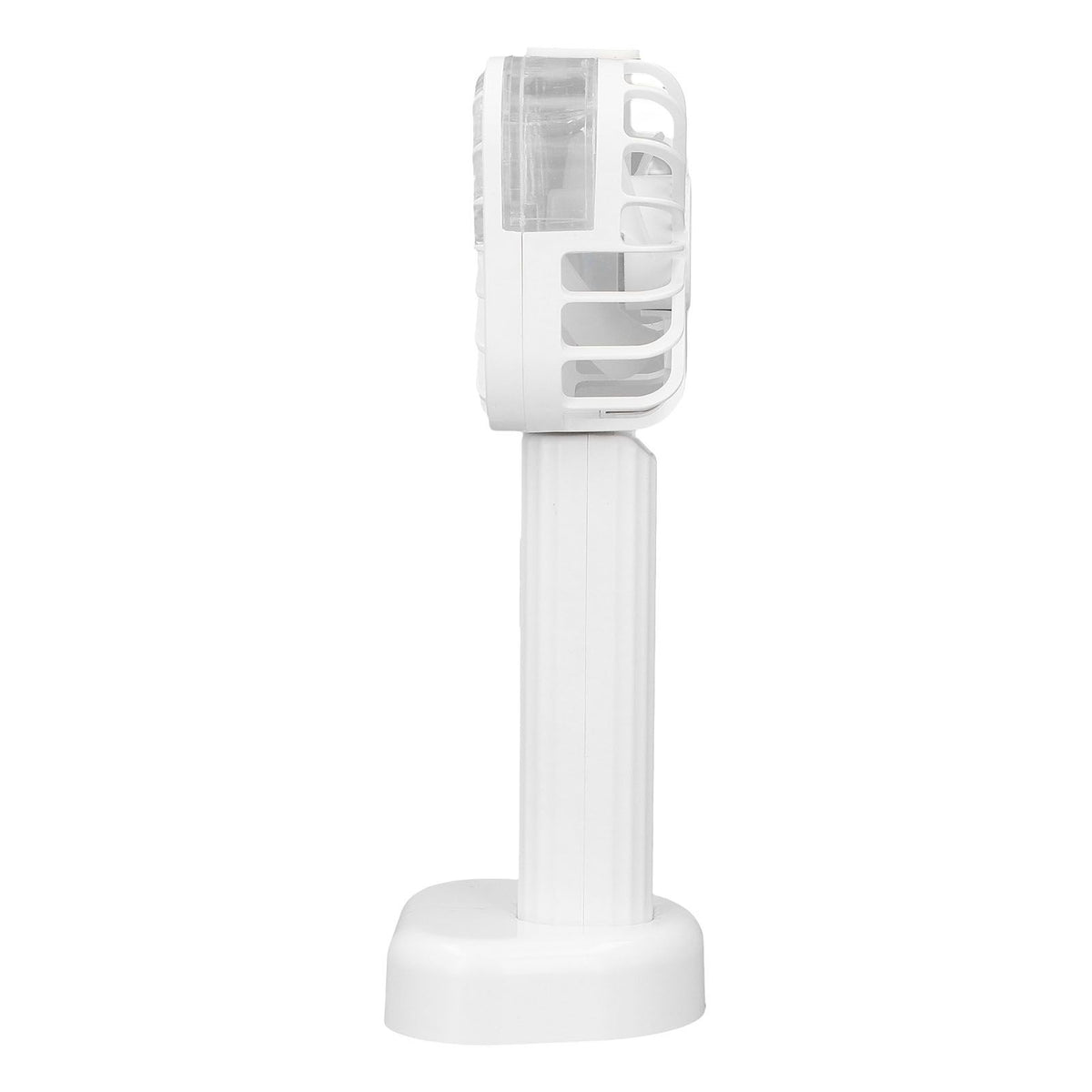 Hand Held Misting Fan Portable Battery Operated USB Rechargeable Quiet Spray Cooling Fan for Travel Outdoors White