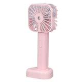 Hand Held Misting Fan Portable Battery Operated USB Rechargeable Quiet Spray Cooling Fan for Travel Outdoors Pink