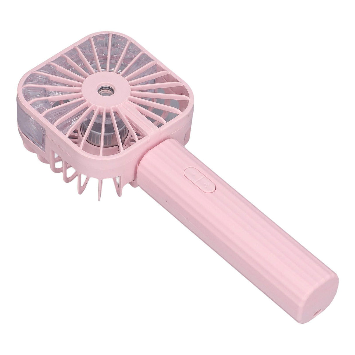 Hand Held Misting Fan Portable Battery Operated USB Rechargeable Quiet Spray Cooling Fan for Travel Outdoors Pink
