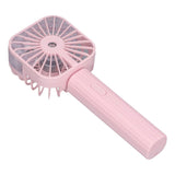 Hand Held Misting Fan Portable Battery Operated USB Rechargeable Quiet Spray Cooling Fan for Travel Outdoors Pink - 45-Degree Angle