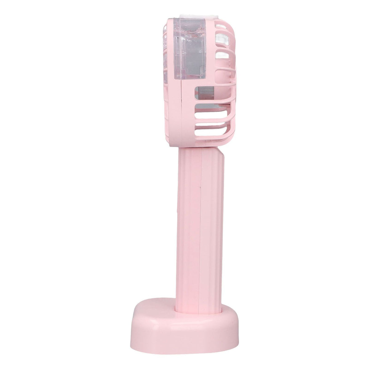 Hand Held Misting Fan Portable Battery Operated USB Rechargeable Quiet Spray Cooling Fan for Travel Outdoors Pink