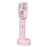 Hand Held Misting Fan Portable Battery Operated USB Rechargeable Quiet Spray Cooling Fan for Travel Outdoors Pink - Extra Image