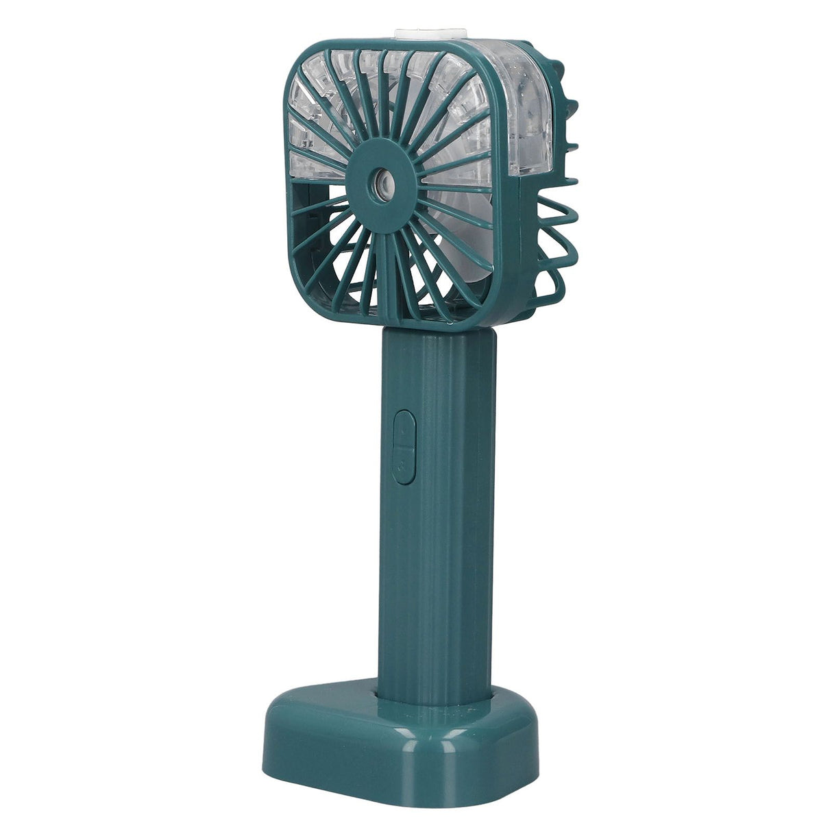 Hand Held Misting Fan Portable Battery Operated USB Rechargeable Quiet Spray Cooling Fan for Travel Outdoors Green