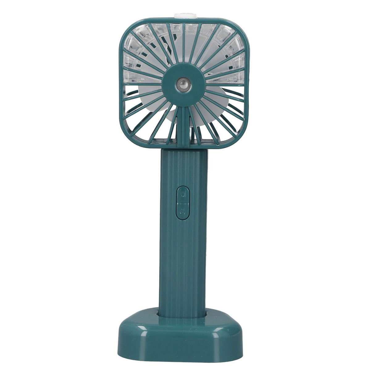 Hand Held Misting Fan Portable Battery Operated USB Rechargeable Quiet Spray Cooling Fan for Travel Outdoors Green