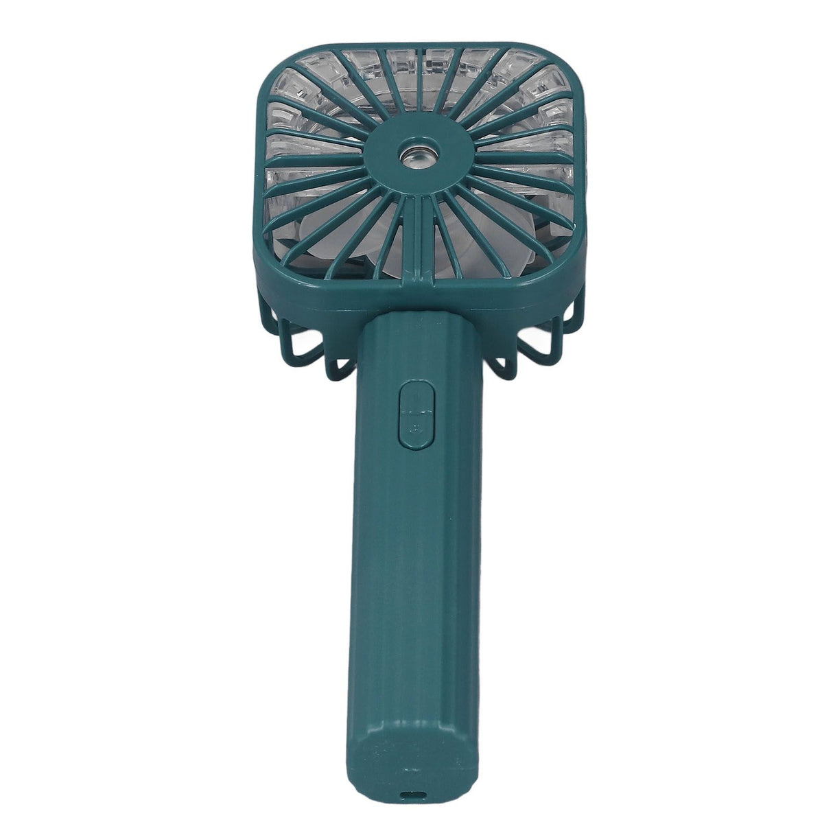 Hand Held Misting Fan Portable Battery Operated USB Rechargeable Quiet Spray Cooling Fan for Travel Outdoors Green