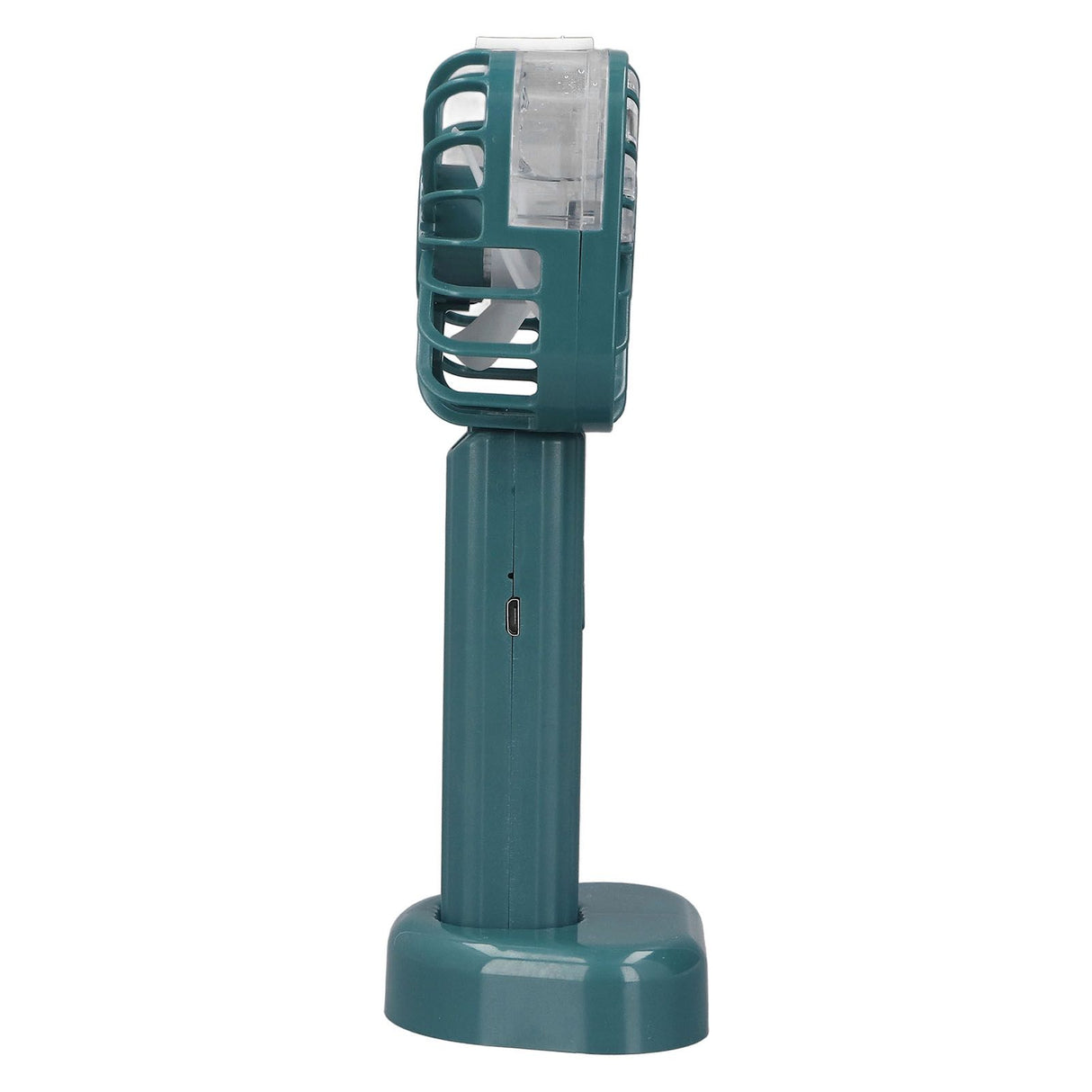Hand Held Misting Fan Portable Battery Operated USB Rechargeable Quiet Spray Cooling Fan for Travel Outdoors Green