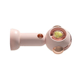 Portable Handheld Misting Fan Cute Cartoon USB Rechargeable Personal Fan for Outdoor Indoor Pink - Top-Down View