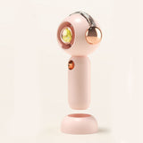 Portable Handheld Misting Fan Cute Cartoon USB Rechargeable Personal Fan for Outdoor Indoor Pink