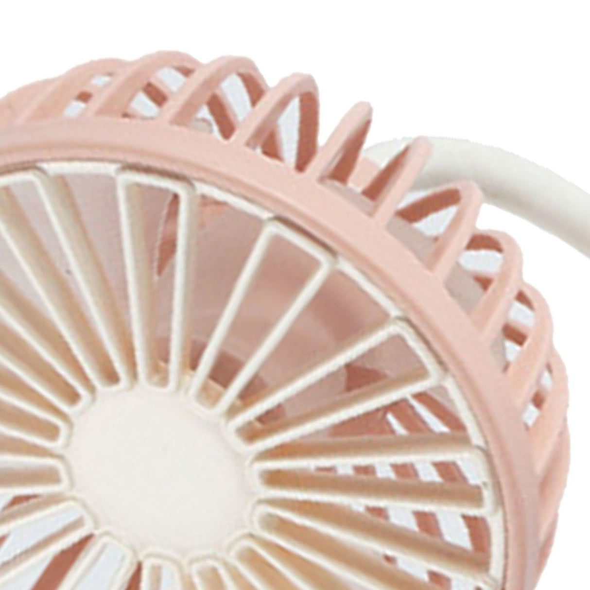 Mini Handheld Fan Portable USB Rechargeable Fan ABS Foldable Desk Fan for Home Travel Office Library Pink