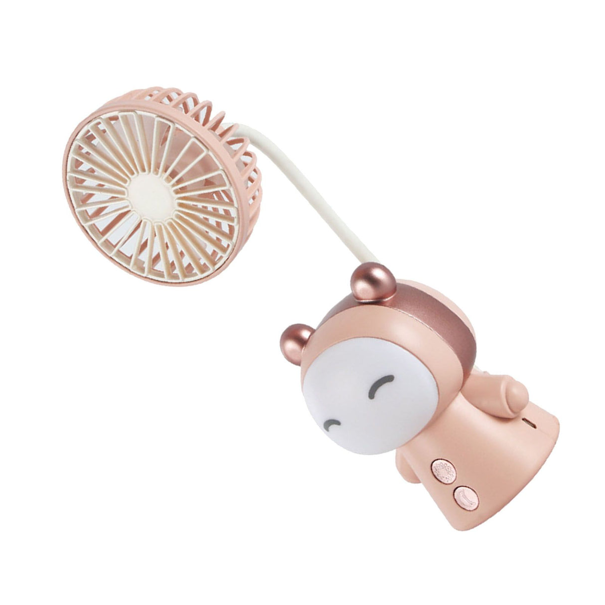 Mini Handheld Fan Portable USB Rechargeable Fan ABS Foldable Desk Fan for Home Travel Office Library Pink