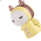 Mini Handheld Fan Portable USB Rechargeable Fan ABS Foldable Desk Fan for Home Travel Office Library Lemon - Extra Image